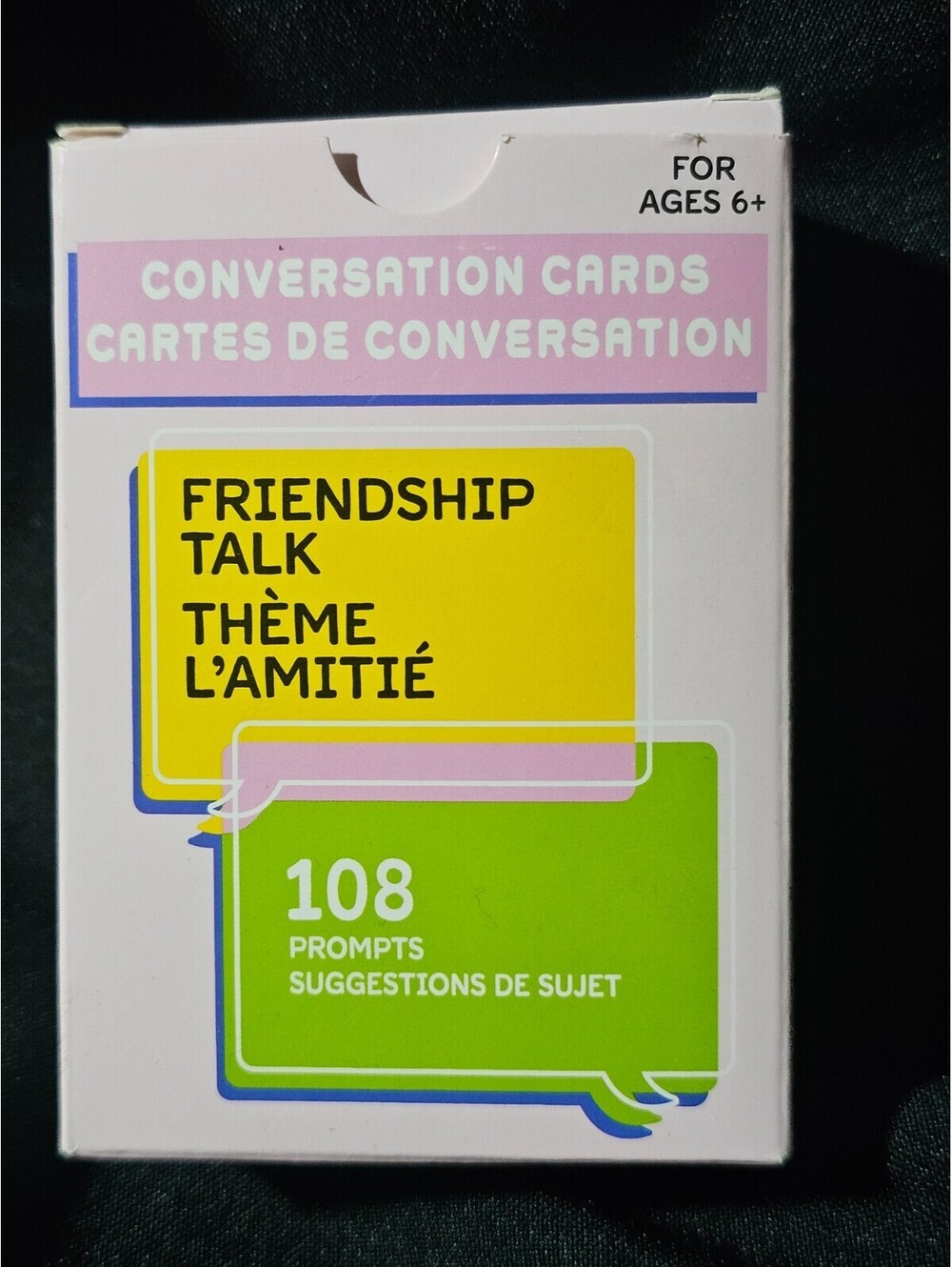 108 Conversation Cards For Friendship Talk Chat Card Game Prompts Friend Night